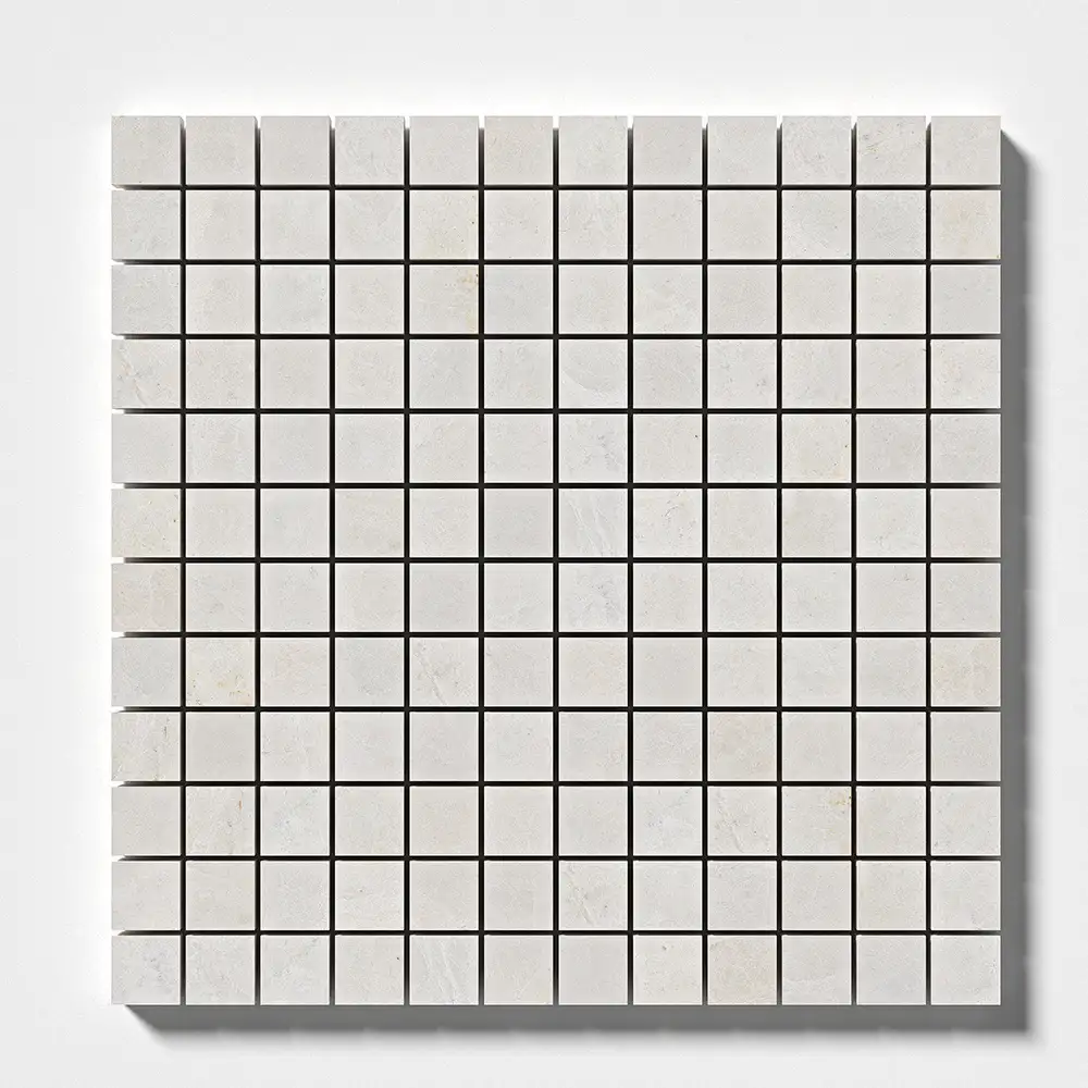 Vanilla Honed Marble 1X1 Square Mosaic 12X12 Vanilla Honed