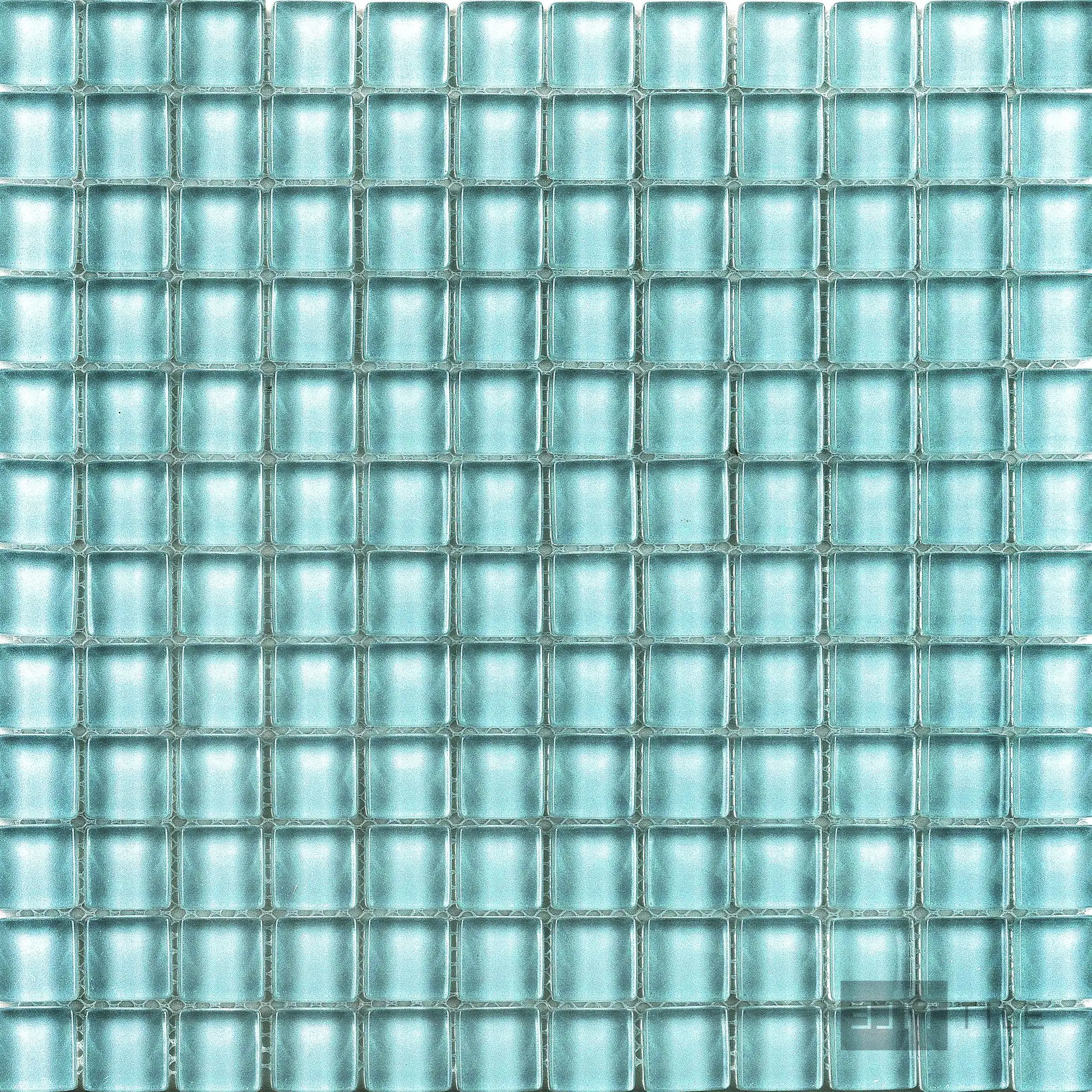 Vidrofina Clear Glass 1X1 Glass Larimar Green