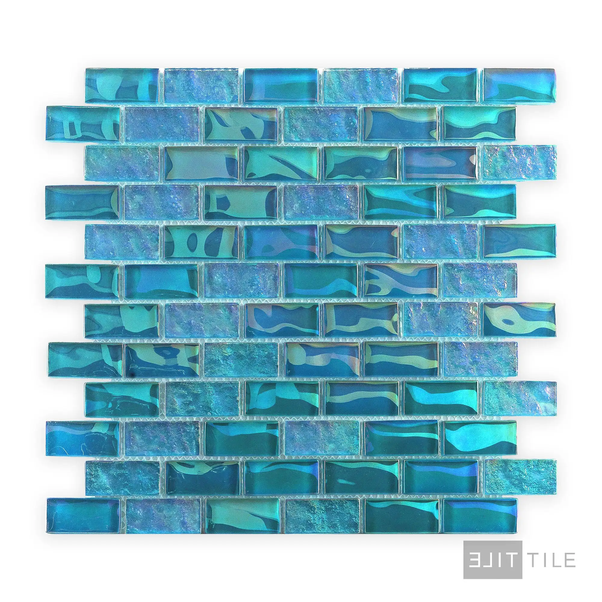 Vidrofina Iridescent 1X2 Glass Ocean Blue - Image 2