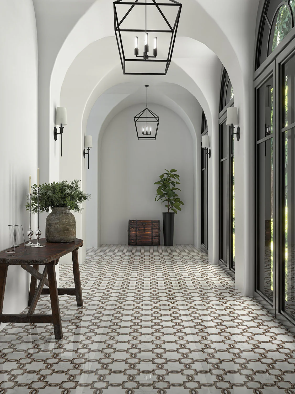 Villa D Oro Mosaic 9-1/2X9-1/2 Cafe Polished - Image 2