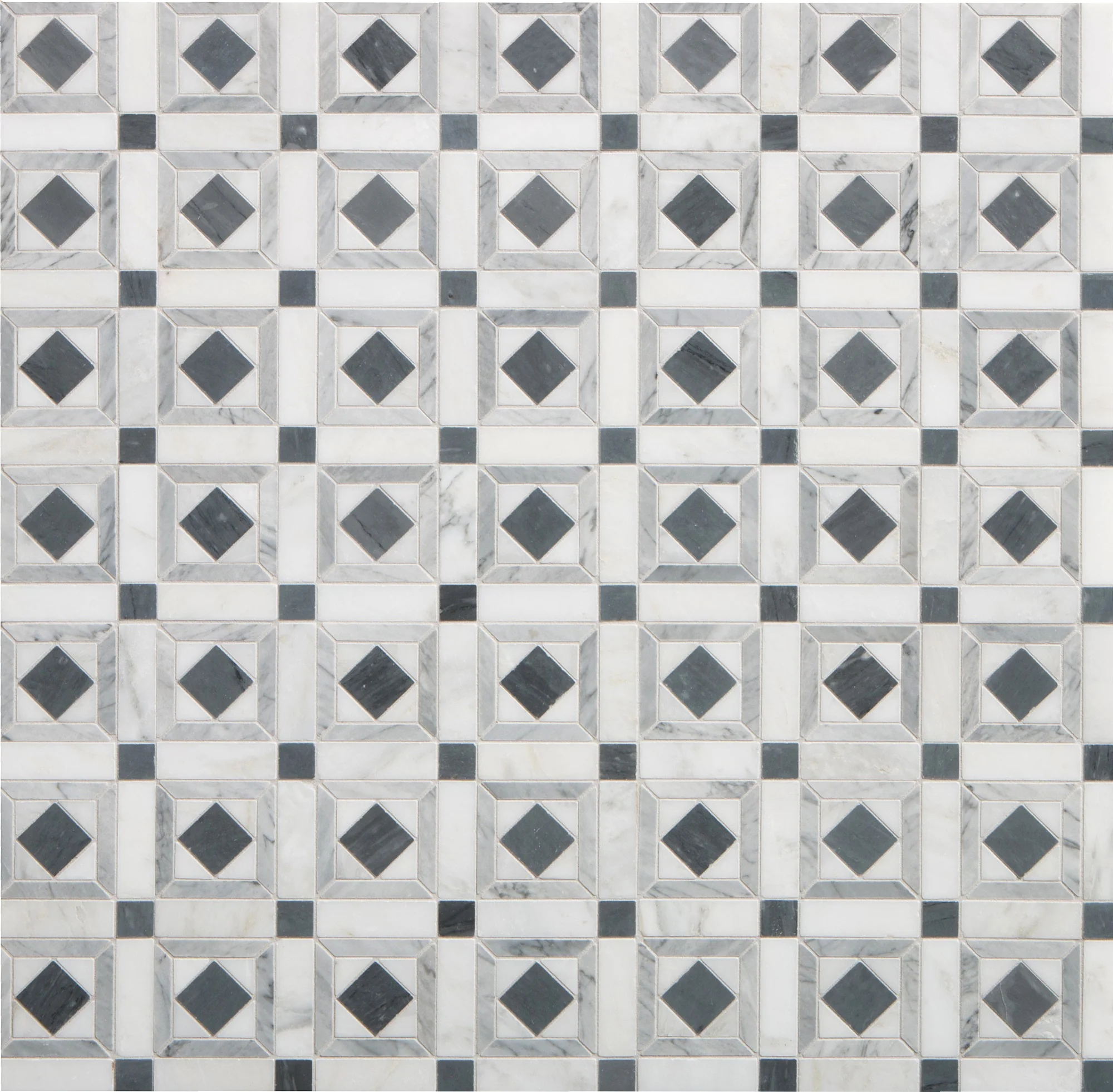 Villa D Oro Mosaic 10-1/2X10-1/2 Grigio Brushed