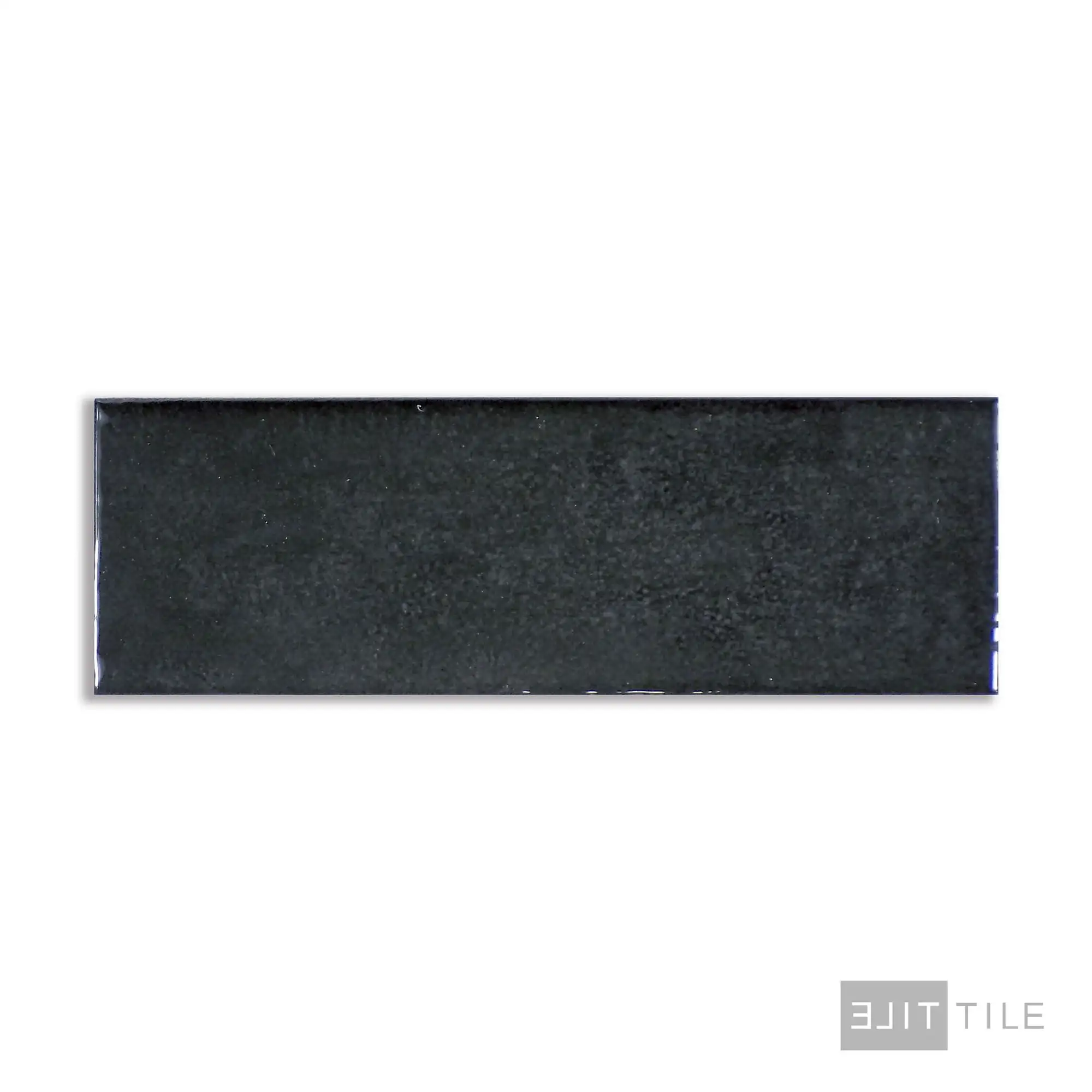 Village Ceramic Field Tile 2.5X8 Black Glossy - Image 2