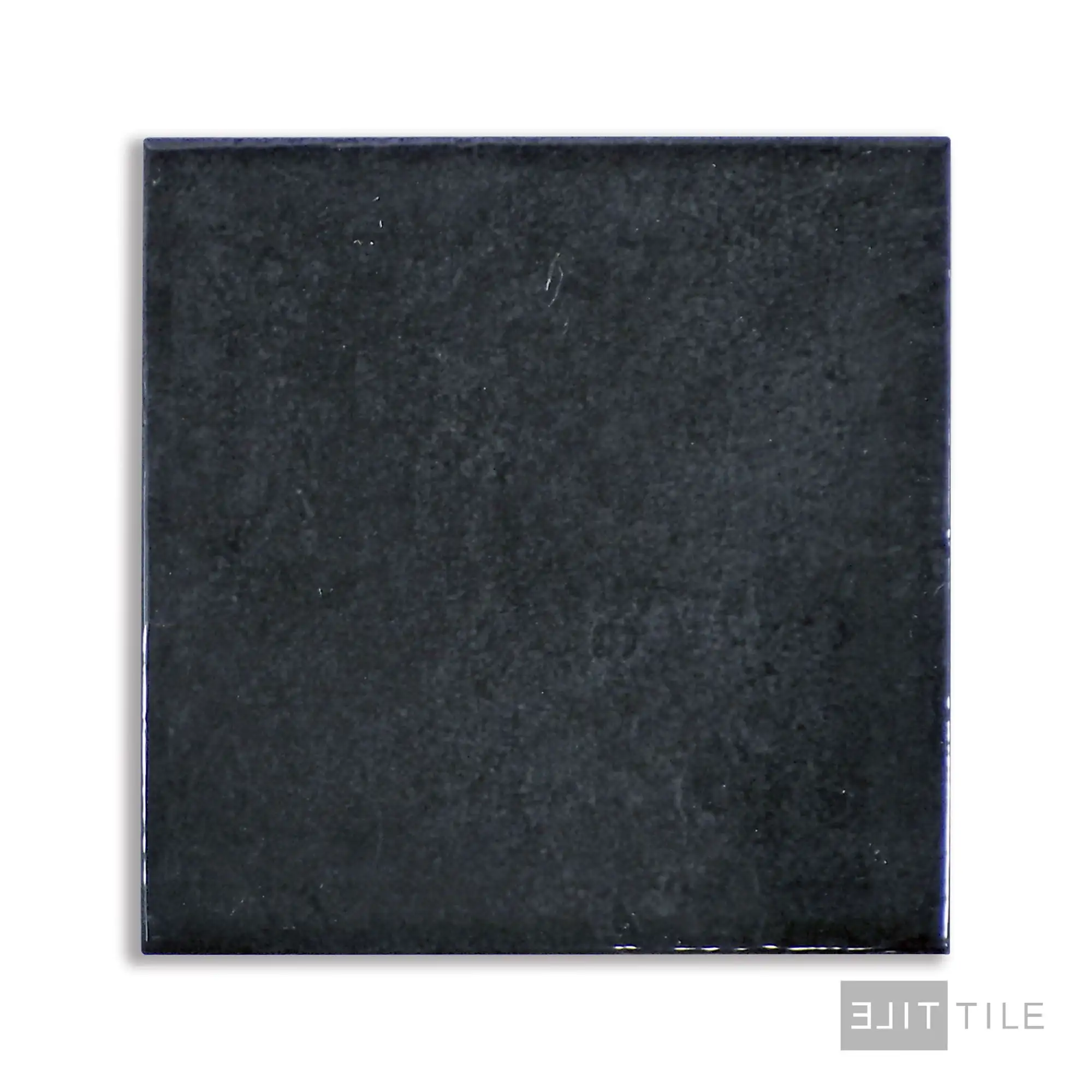 Village Ceramic Field Tile 5X5 Black Glossy - Image 2