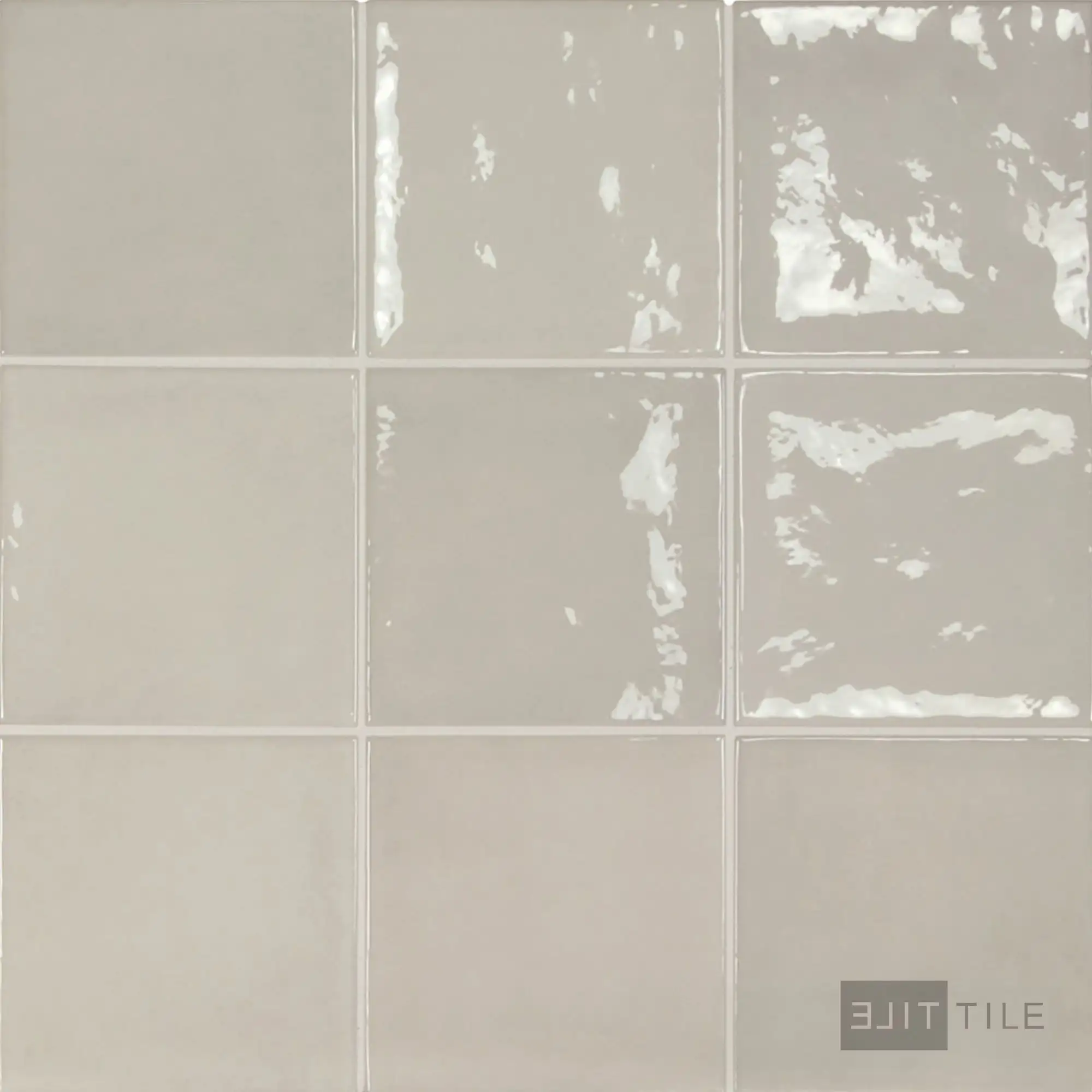 Village Ceramic Field Tile 5X5 Silver Mist Glossy