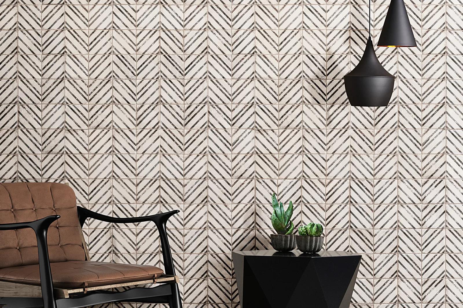 Vivace Glazed Porcelain Pressed Decorative Tile 4X4 Incline Rice Matte - Image 2