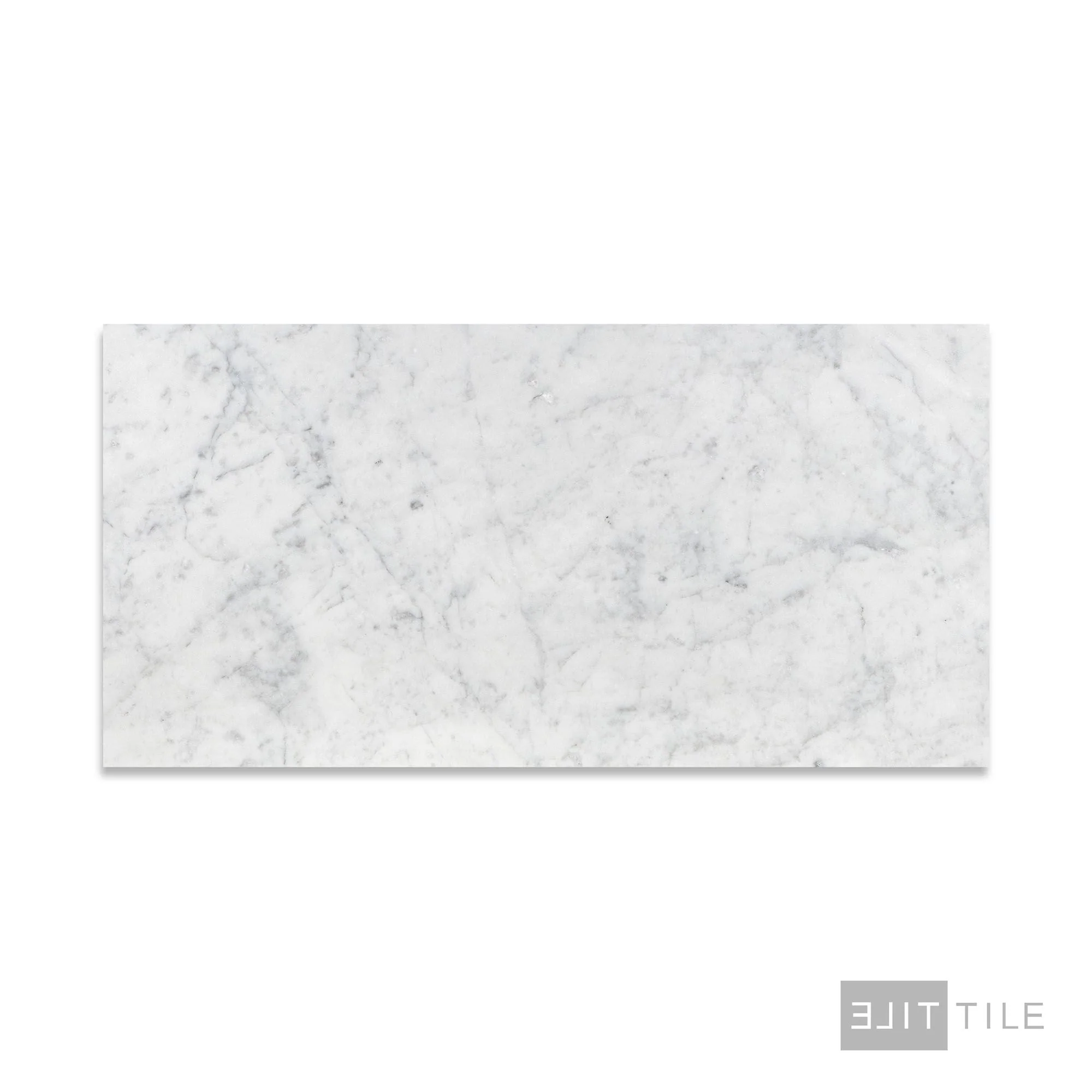 White Carrara Marble 12X24 Honed - Image 2