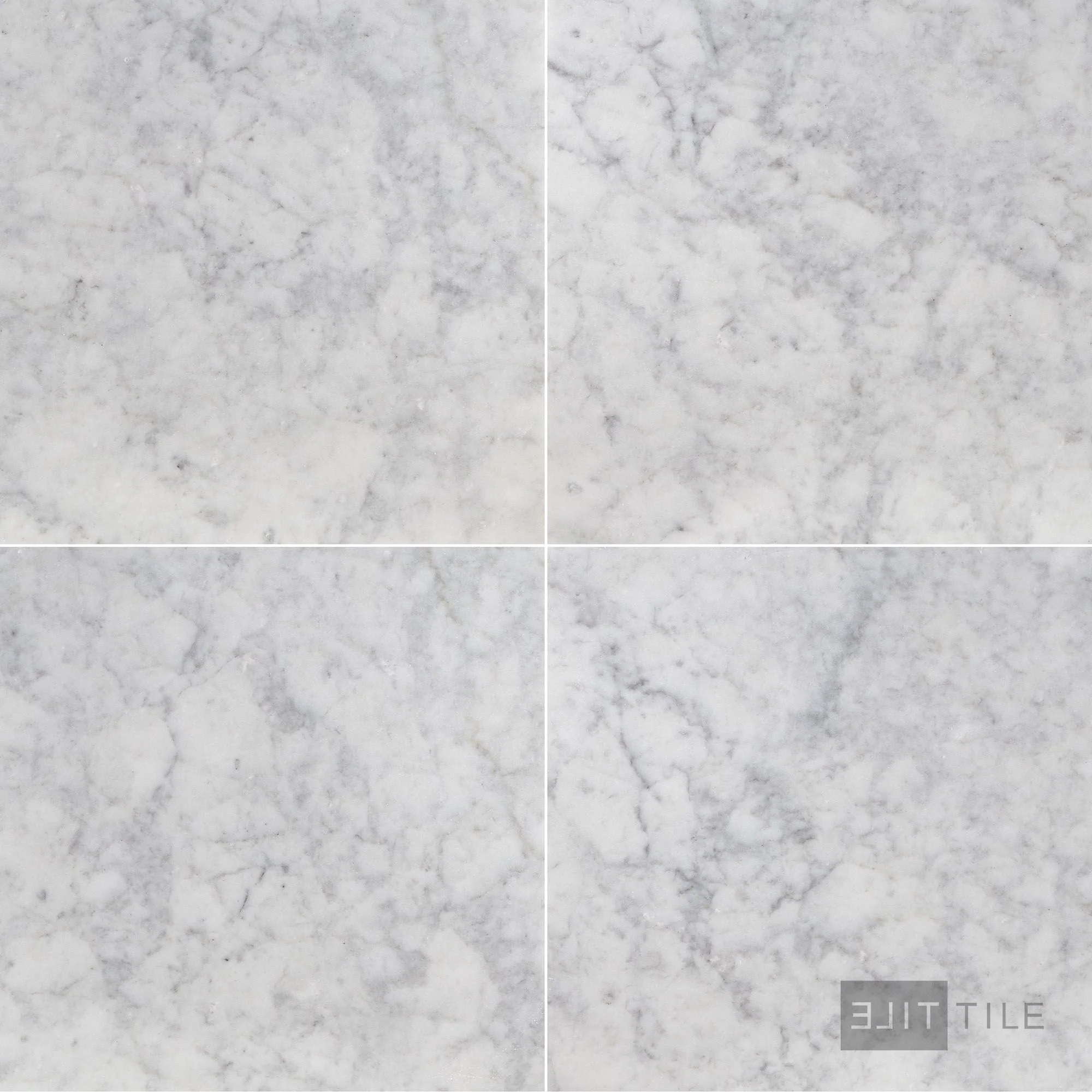 White Carrara Marble 18X18 Honed