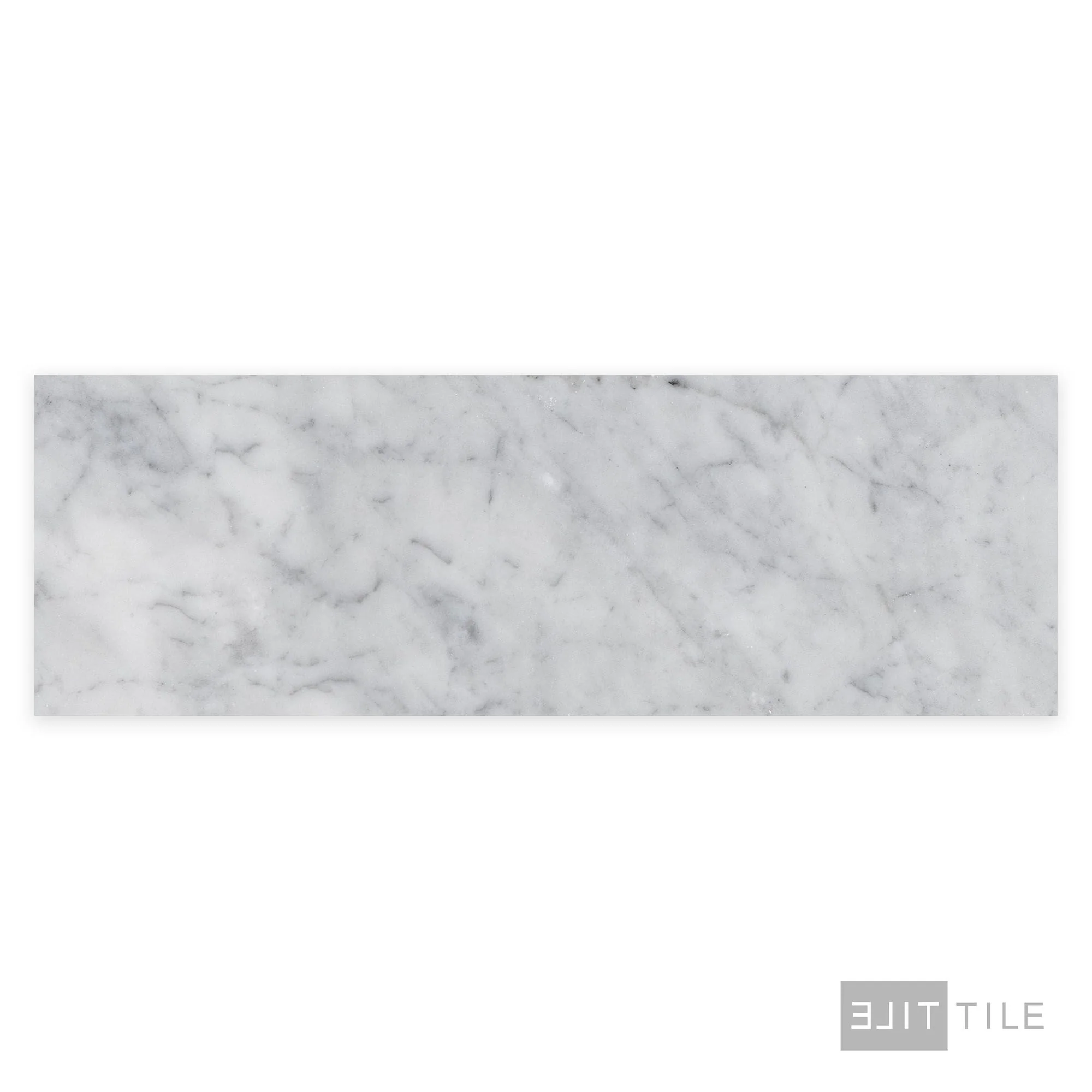 White Carrara Marble 4X12 Honed - Image 2