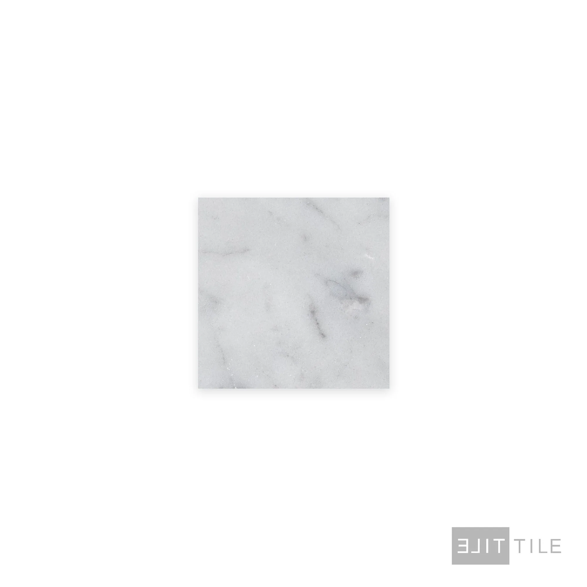 White Carrara Marble 4X4 Honed - Image 2