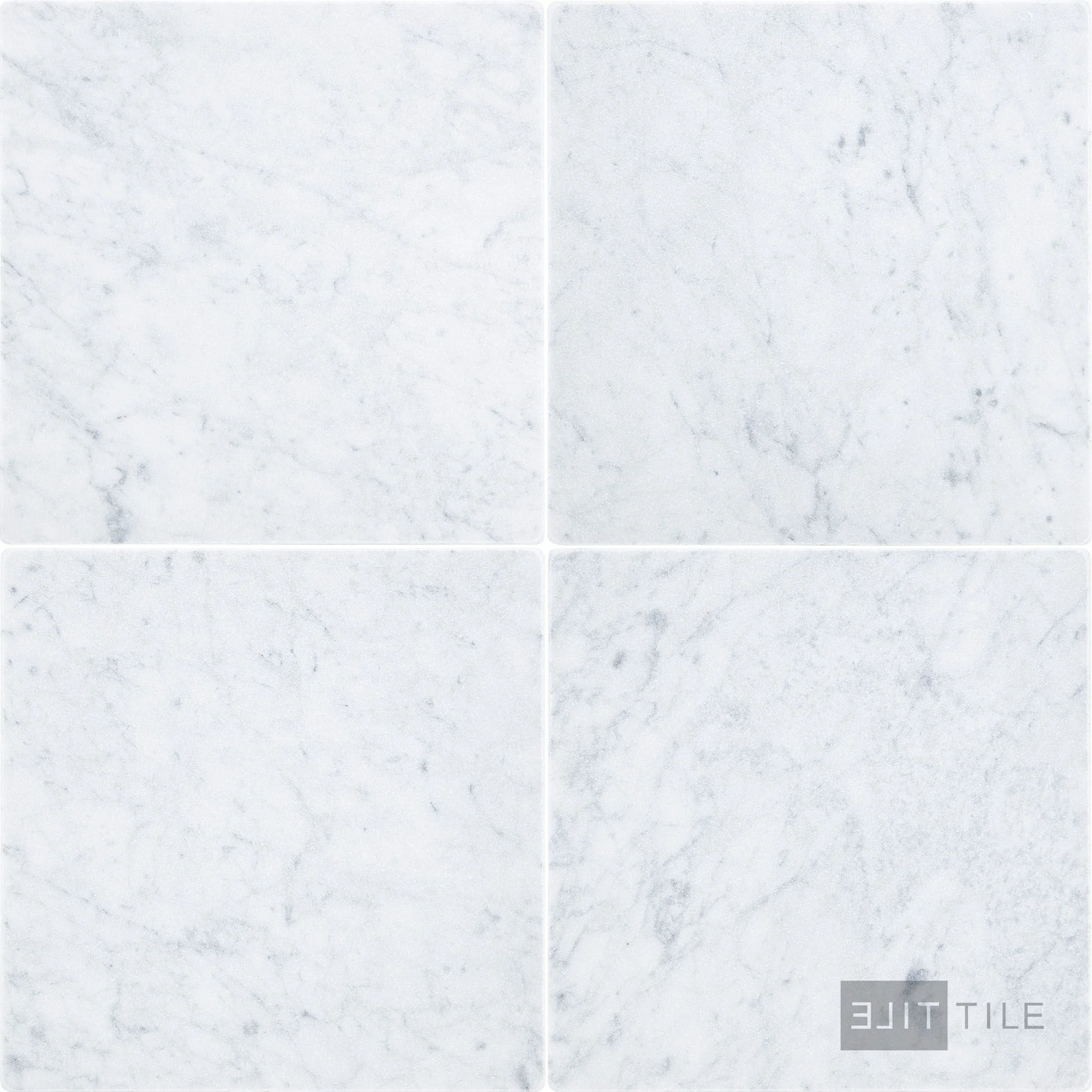 White Carrara Marble 12X12 Tumbled