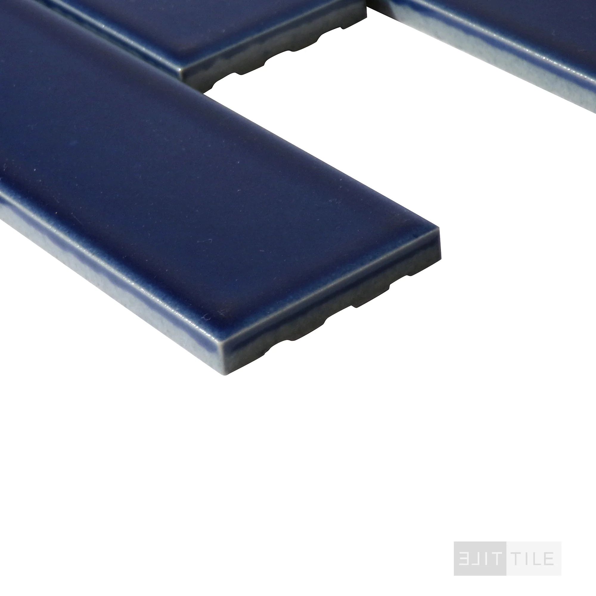 Zenia 2X6 Glazed Porcelain Mosaic 11-1/2X11-1/4 Tide Gloss - Image 3